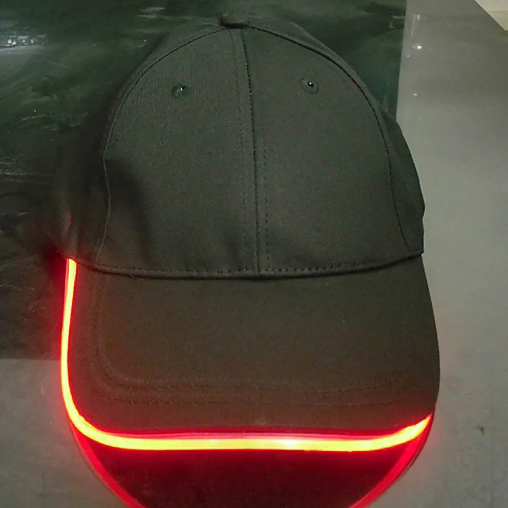 Необычный регулируемый светодиодный светящаяся, для клуба Partyl хип-хоп тканевая шляпа