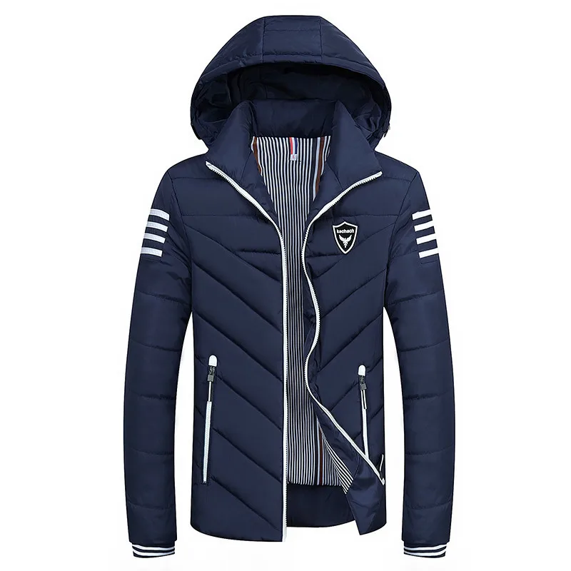 M 8XL Winter Jacket Men 2017 Hat Detachable Warm Coat