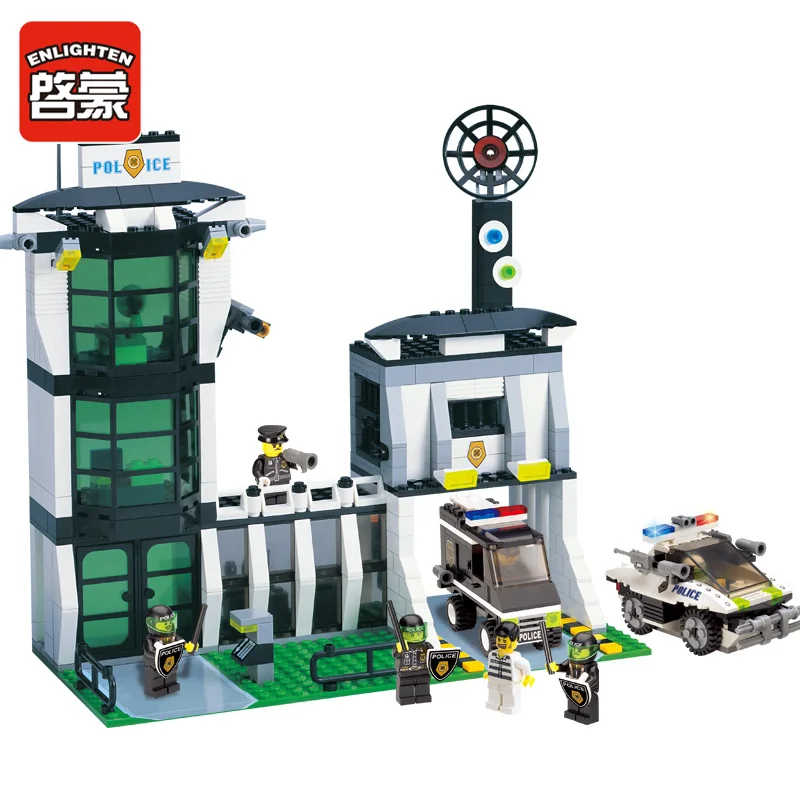 

E Model Compatible with Lego E129 589pcs Police Models Building Kits Blocks Toys Hobby Hobbies For Boys Girls