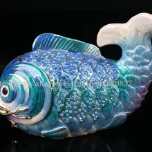 Тропическая рыба Немо ручной работы, инкрустированные драгоценными камнями Металл& Эмаль брелок коробка