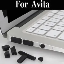 12pcs Silicone Anti-Dust Plug Stopper Laptop Usb Dust Plug Cover For Avita Ns14a1in007p Ns14a1in501p Np15n1in004p Ns14a1in026p