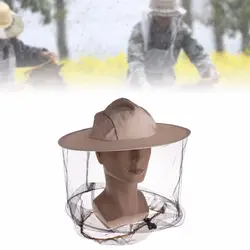 Пчелы Пчеловодство шляпа пчеловод Denim чистая голова Лицо протектор Кепки комаров открытый кемпинг рыбалка шляпу Принадлежности для