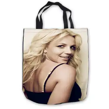 

Custom Canvas britney spears Tote Hand Bags Shopping Bag Casual Beach HandBags Foldable 180911-01-29