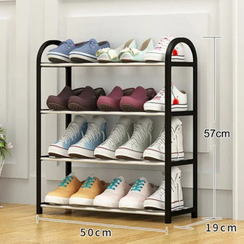 

Simple combined shoe rack steel shoe stand assembly shoe storage organizer Stand living room furniture