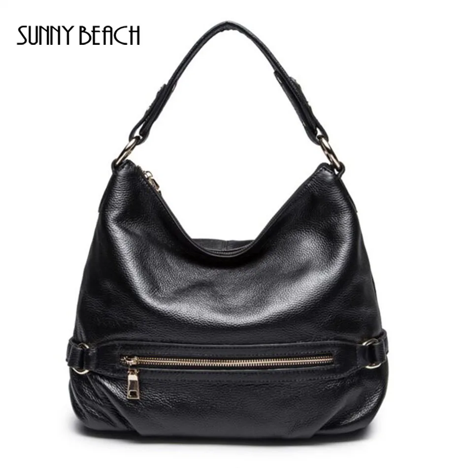

SUNNY BEACH Genuine Leather Bags Women Casual Bags Handbags Real Cow Leather Luxury Crossbody Bag Tote Shoulder Bag