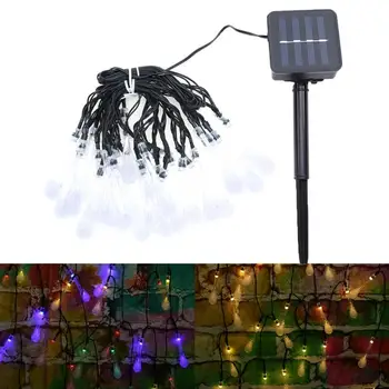 

20LED solar water droplets decorative string lights waterproof Christmas