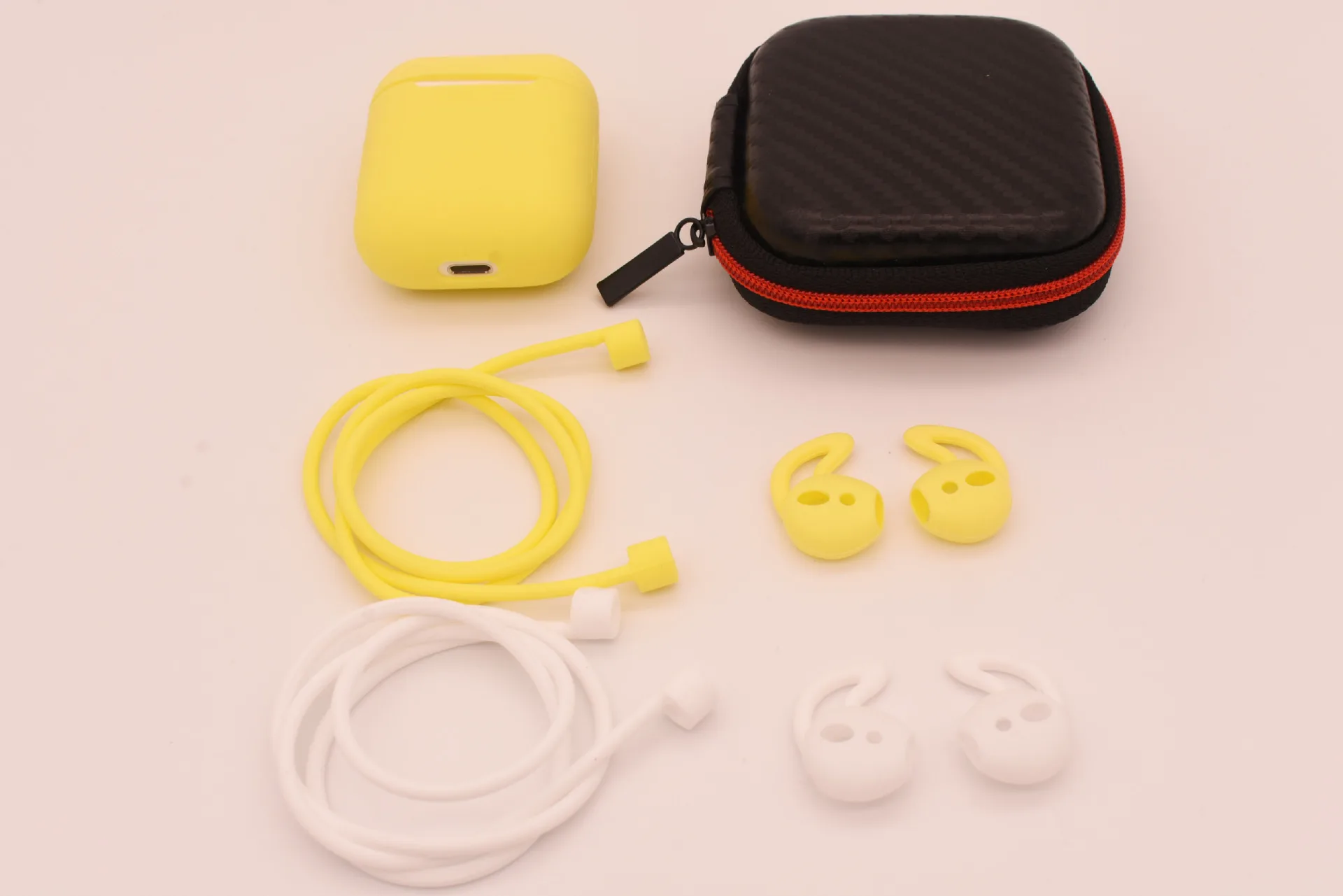 

6Pcs/Set Silicone Wireless Bluetooth Earphones Case For Airpods Apple i10 i30 TWS Earbud Earphone accessories Protective Cover