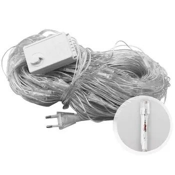 

3M*2M LED Net Lights Courtyard Waterproof Flashing String Lights Christmas Light Outdoor LED Fairy Lights 200 LED 220V EU Plug