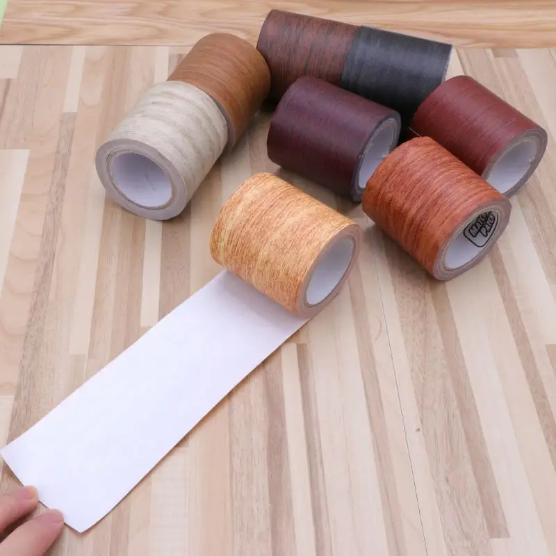 5 м/рулон реалистичной древесины ремонт Adhensive клейкая лента 8 цветов для мебели