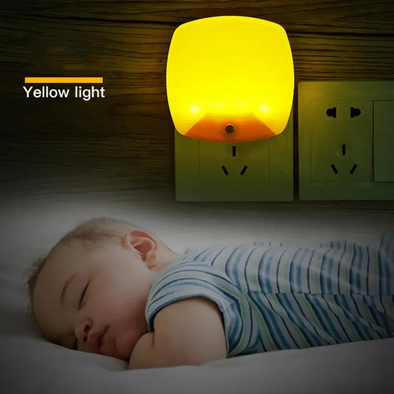 Modern Energy Saving Sensor LED Night Light For Children's Bedroom Plug