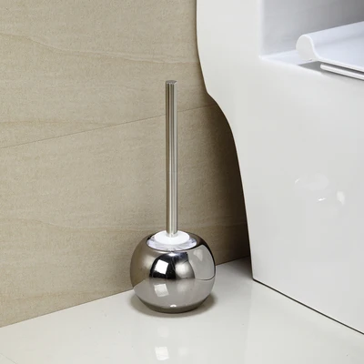 

3colors High Quality Ceramics Base Long Handle Toilet Brush Holder Bathroom set Funny Base Household WC Cleaning Tool