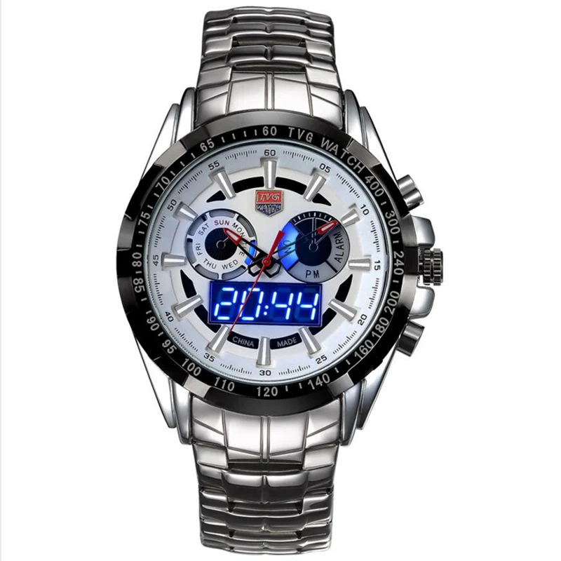 Billige Relogio masculino TVG Herren Uhren Top Brand Luxus Dual Display Digital Analog Quarz Uhr Männer Military Armee Sport Uhren
