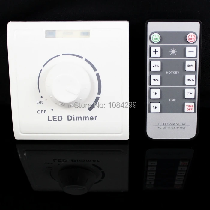110V 120V 220V 240V IR Knob PWM Triac LED Dimmer Switch For E27 GU10