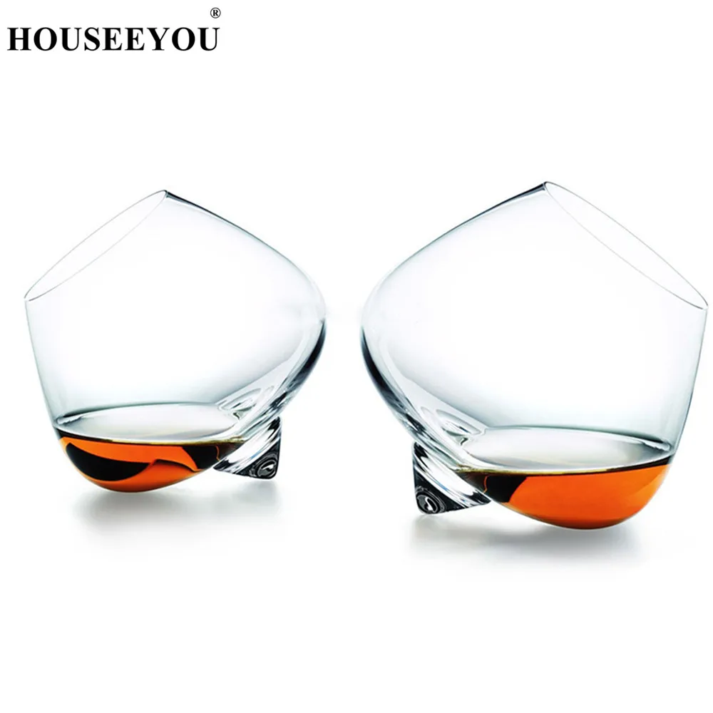 Rotate-Top-Wide-Belly-Whiskey-Cocktail-Drinking-Wine-Cup-Tumbler-Cone-Bottom-Bar-Crystal-Glasses-Vaso