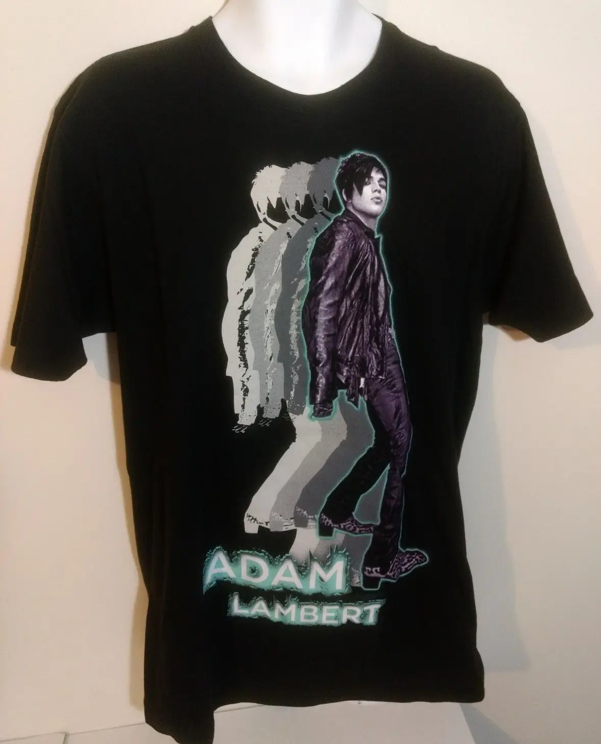 Adam Lambert Large Black T shirt Hot 