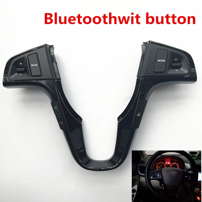 

steering wheel button For Hyundai SOLARIS VERNA Steering Wheel Audio Control Buttons with light+bluetooth