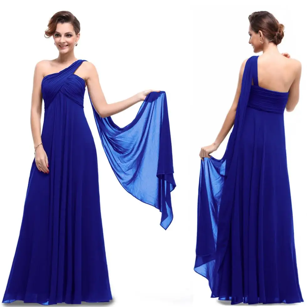 

free shipping 2013 new design hot BNWT One Shoulder custom size/color Padded Ruffles pleat beach Long chiffon Bridesmaid Dresses