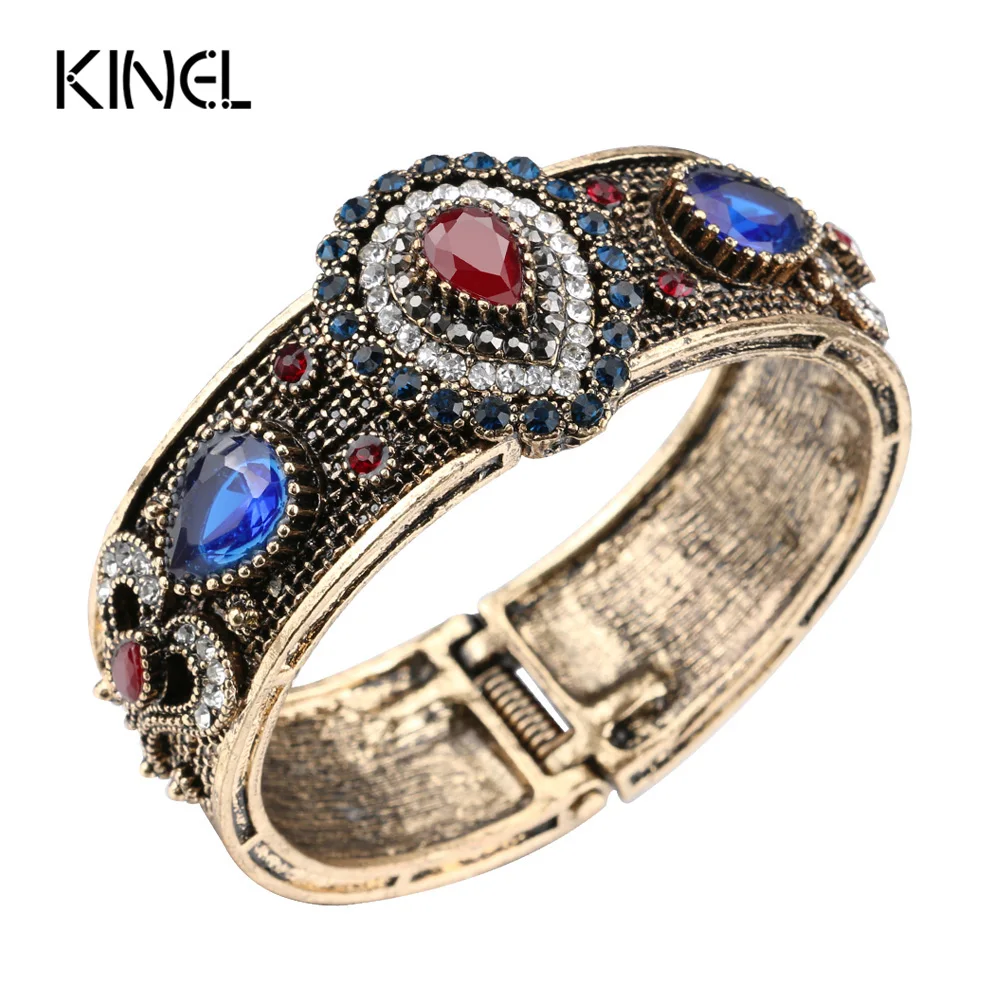 Aliexpress.com : Buy Kinel Bohemian Big Ancient Gold Color ...