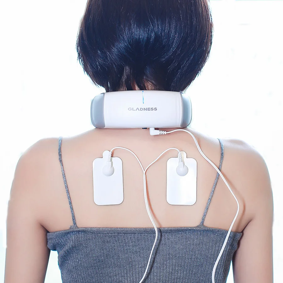 Electric Pulse Neck Massager Cervical Vertebra Impulse Massage Physical Acupuncture MagneticTherapy Pain Relief Tool | Красота и