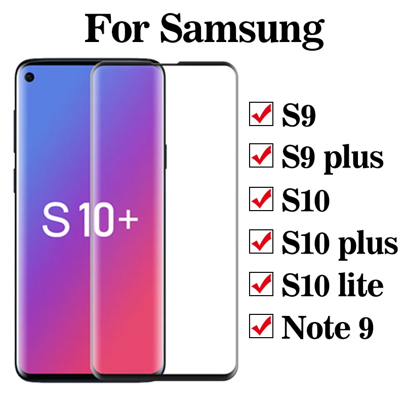 3D на samsung galaxy s10 экран протектор plus note 9 закаленное защитное стекло класса note9 s9 10 s 9 s 10 samsong с уровнем твердости 9 H