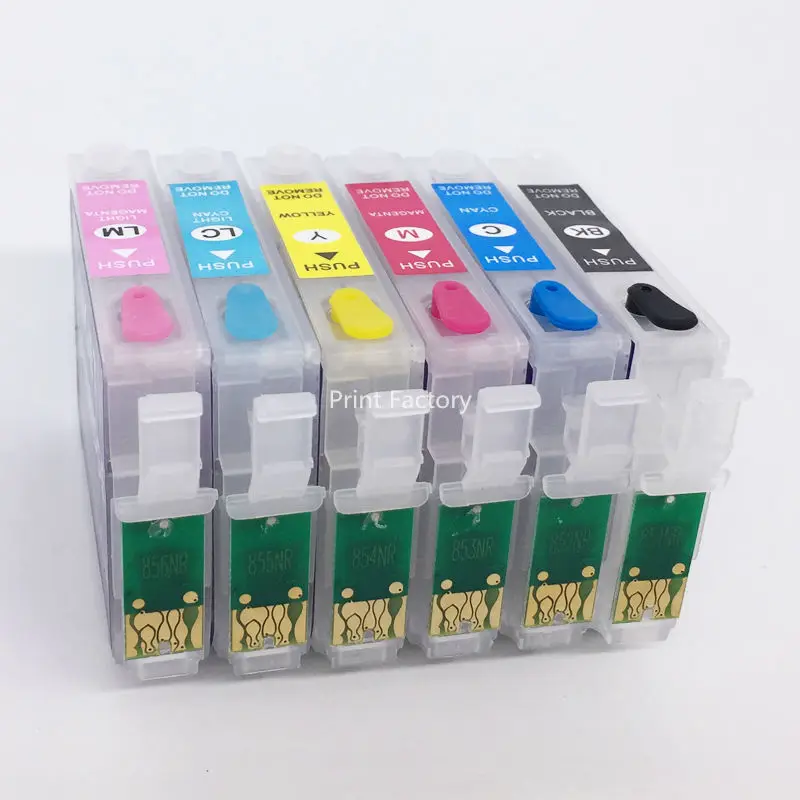 Многоразовый картридж с постоянным чипом для Epson RX615 R270 R290 Artisan 837 без чернил|refillable