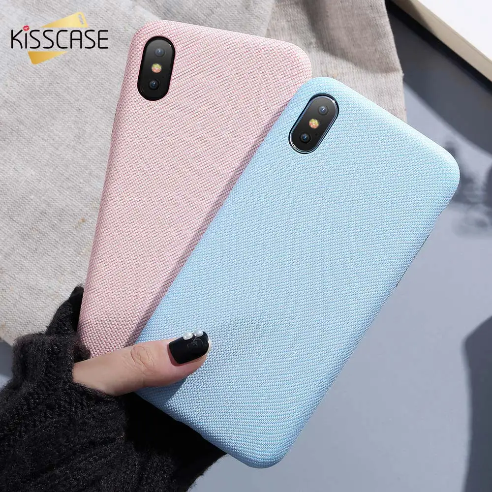 KISSCASE Модный чехол для телефона iPhone 7 8 7plus ультратонкий винтажный хлопковый