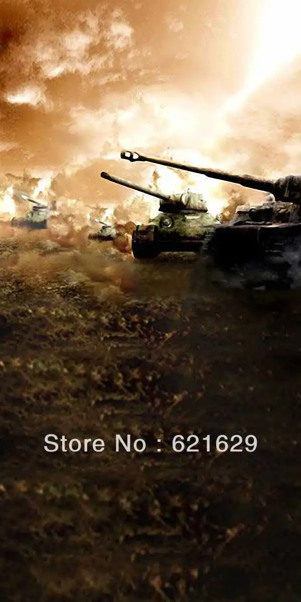 

Tanks 10'x20' CP Computer-painted Scenic Photography Background Photo Studio Backdrop HY-CM-2204