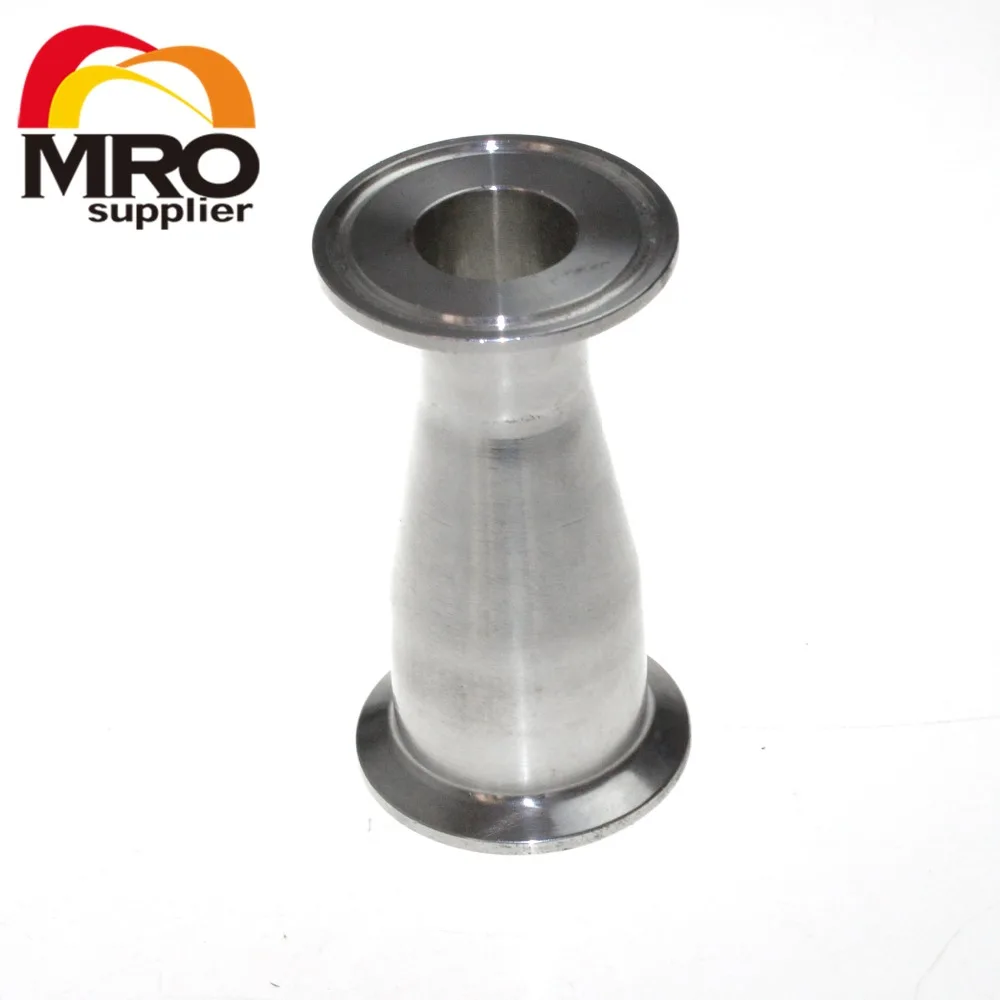 High Quality Tri Clamp Sanitary Fitting Stainless Steel 304 1 1/2"x 1'' Concentric Reducer FR38
