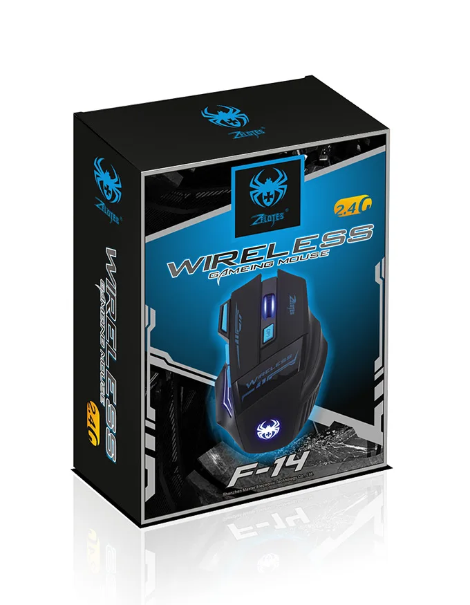 Wireless gaming mouse 2.4G 2400dpi optical mouse 7 Buttons Gaming Breathing LED Backlit Gaming Mice for DOTA CS PUBG