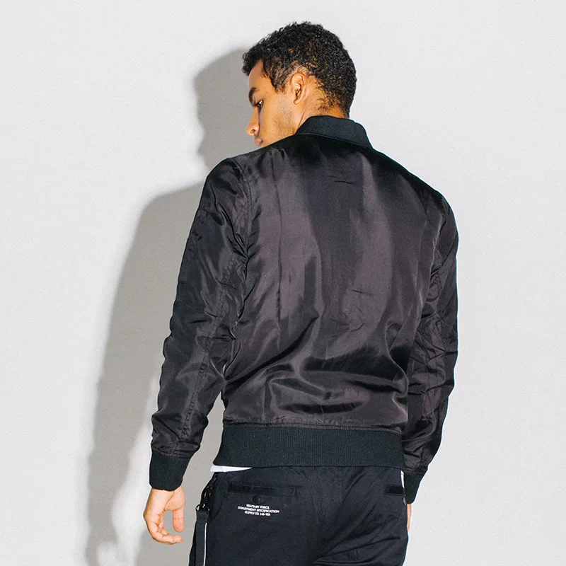 Europe and the United States Spring and Autumn Men's Sports and Leisure Stand Collar Jacket Air Force No. 1 Pilot Men's Jacket