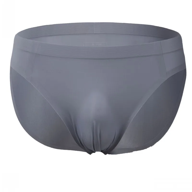 Men's underwear Ice Silk Seamless gay thin summer Underpants cueca Transparent Male panties Pouch No Trace Man Briefs Penis sexy 6