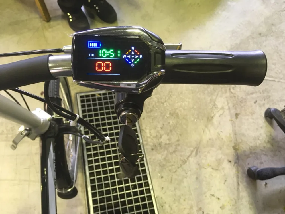 Gps Спидометр+ прока Электрический трехколесный скутер манометр велосипед дроссельная заслонка 36 v-72 v дисплеем и замок индикатор заряда батареи