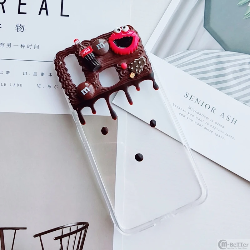 Чехол сделай сам для Samsung s9/s10 plus note 8/note9 милый 3D чехол телефона Улица Сезам Galaxy s8/9 +