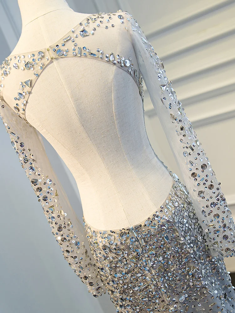 Пол длина полный BlingBling бисер Сексуальная звезда полная вечерние Вечеринка