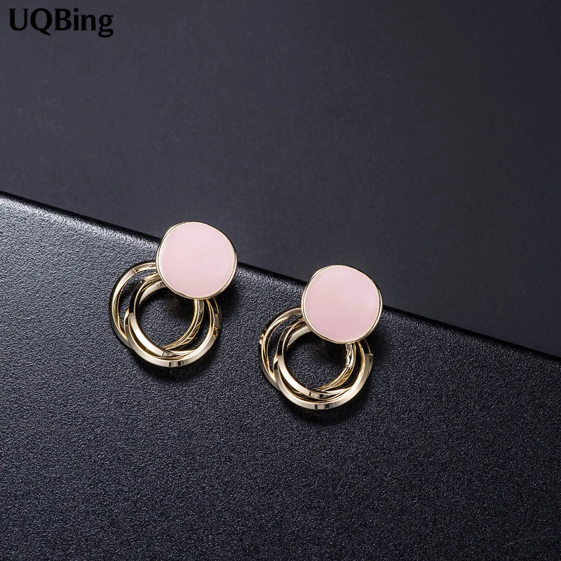 Темперамент геометрический круг серьги 925 пробы серебряные серьги-гвоздики Бижутерия Серьги Brincos, можно носить