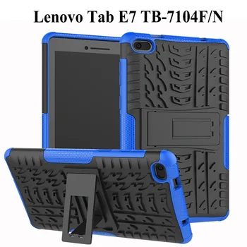

Heavy Duty 2 in 1 Hybrid Rugged Case For Lenovo Tab E7 2018 Tablet Funda Cover For Lenovo 7104 TB-7104F 7 inch case+Film+Pen