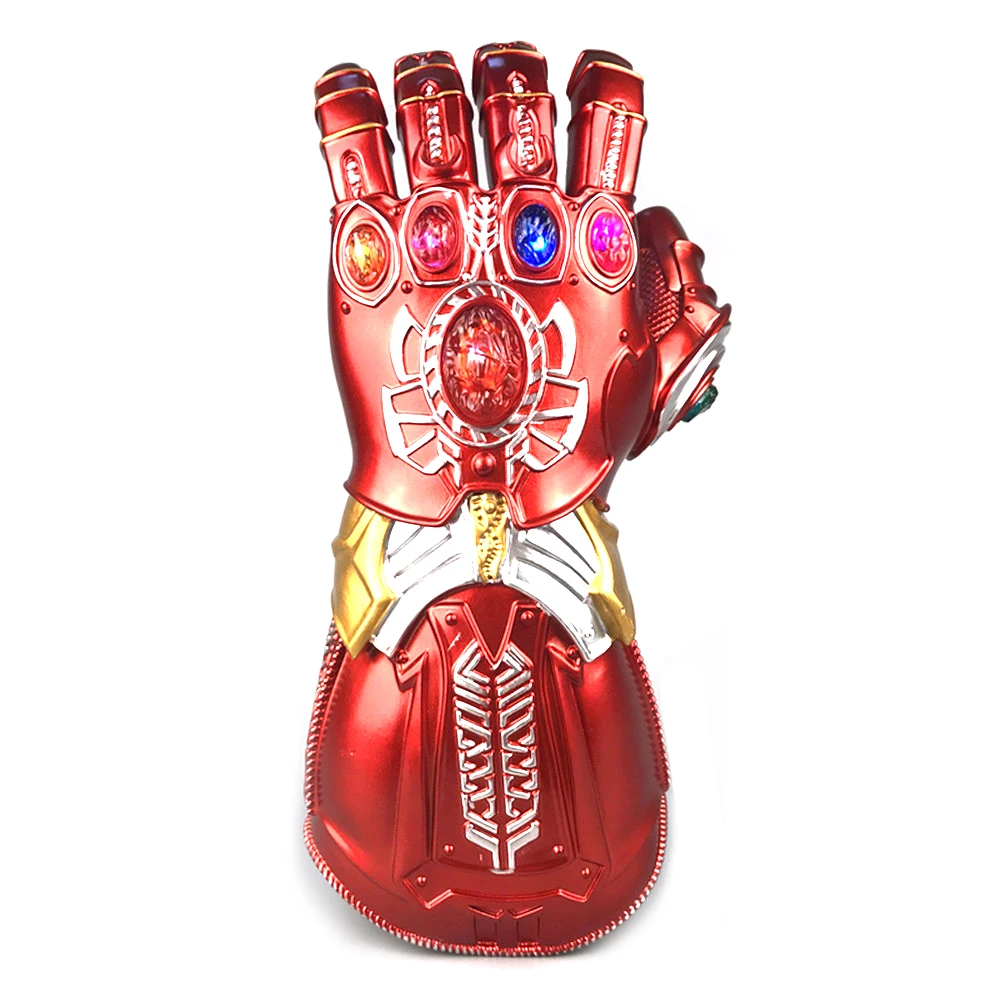 

2019 New LED Light Avengers Endgame Infinity Gauntlet Cosplay Iron Man Tony Stark Gloves Costume for Children Gift