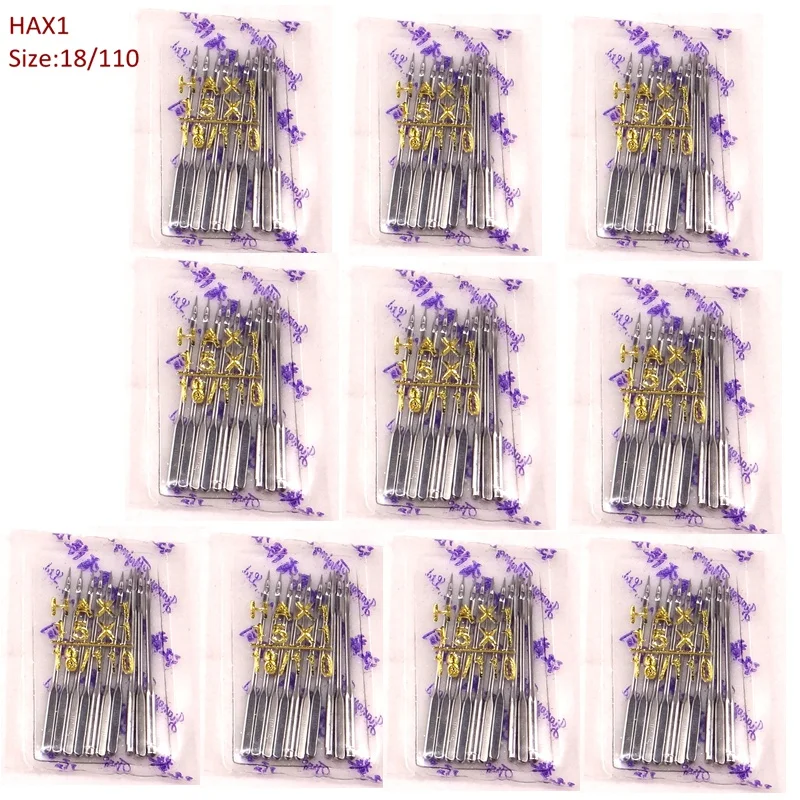 100 шт. игла флейта Размер 18 # HAX1 705H 130R 130/705H 15X1H для бытовой машины Bernina Toyota Janome певец