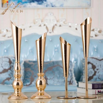 

Metal Candle Holders Simple Nordic Style Gold Candelabra Wedding Bar Party Candle Stand Exquisite Candlestick Table Home Decor