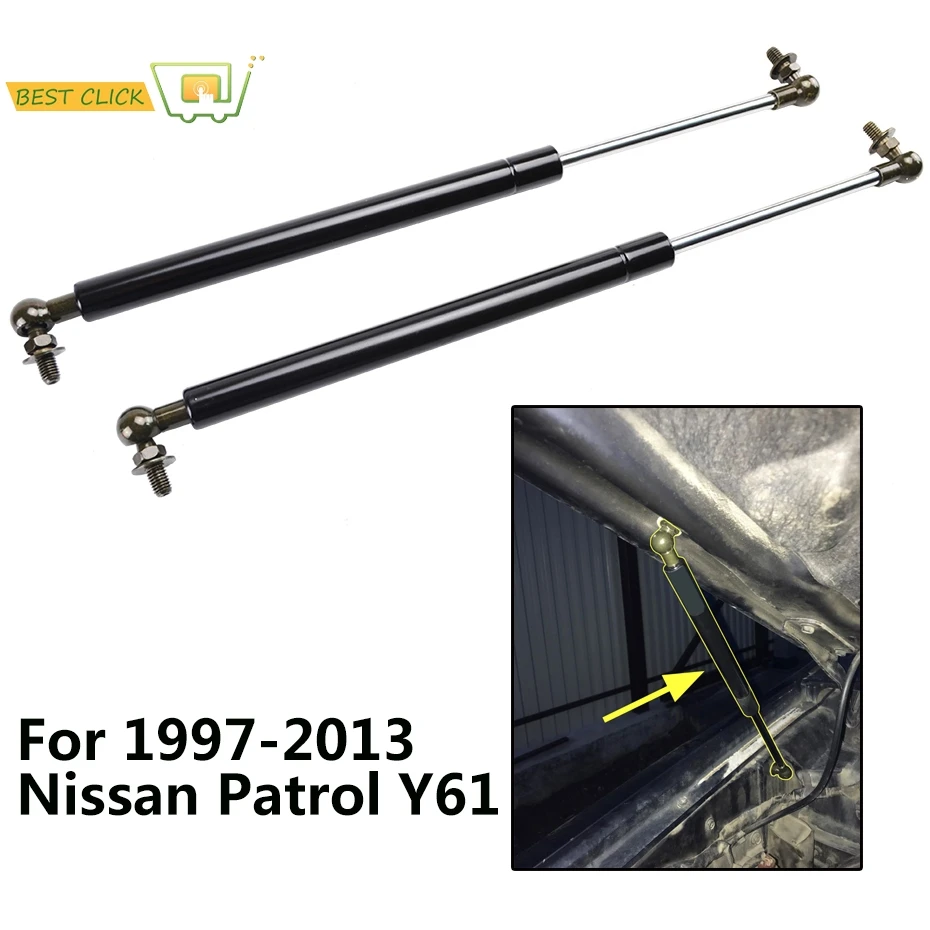 Передняя крышка капота для Nissan патруль Y61 GU GR Ute автомобильный демпфер пара 1997 2013