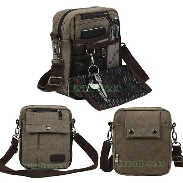 Men's Canvas Messenger Shoulder Travel Hip Bum Waist Fanny Pack
