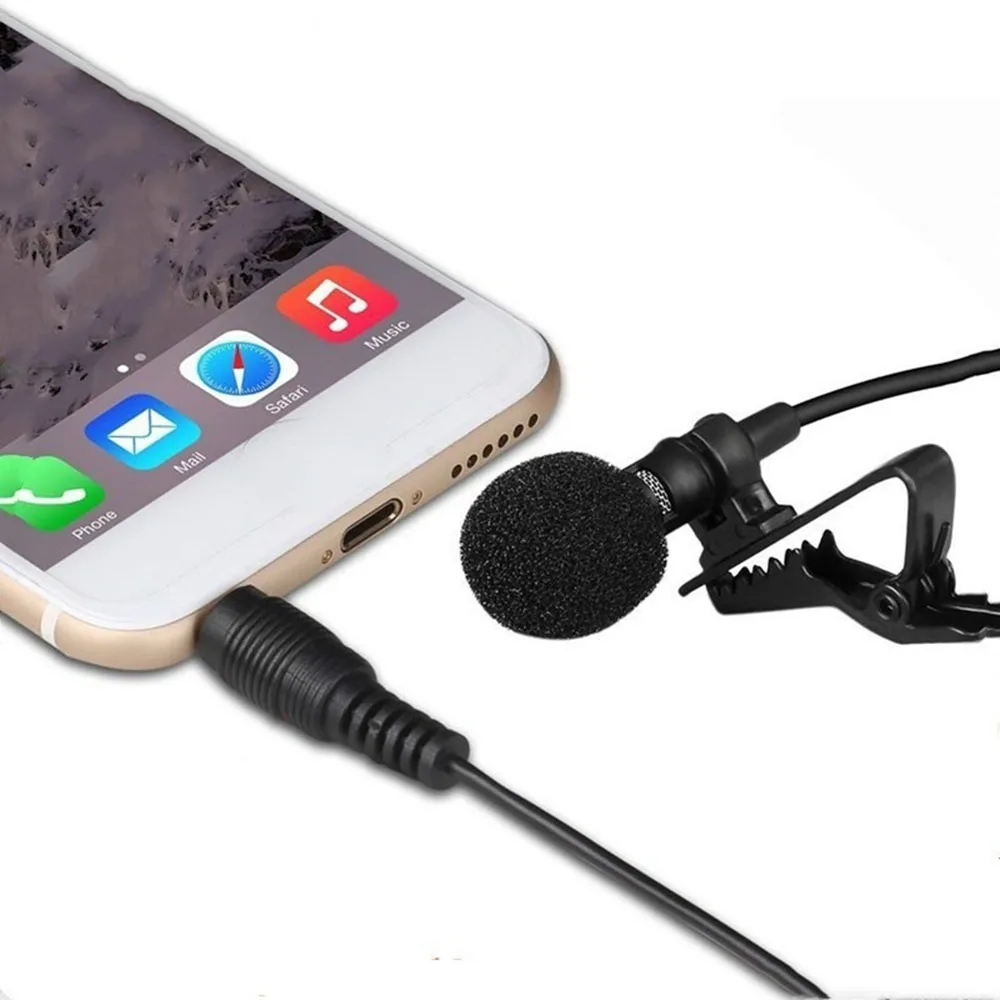 Black High Quality Artifact Condenser Mini Mic Microphone Connect with