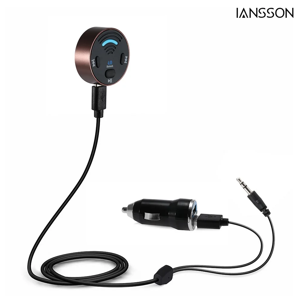 Music Receiver 4.0 Hands Free Bluetooth Car Kit for Car Stereo Audio