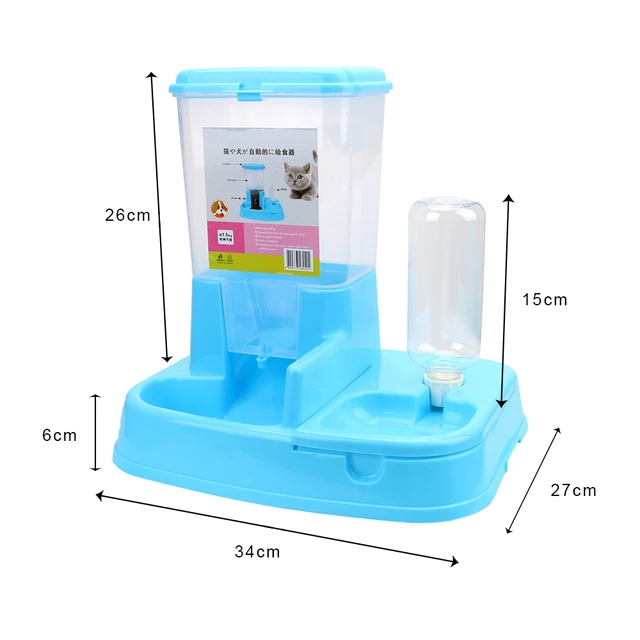 1 Juego de alimentador automático para mascotas perro gato 5