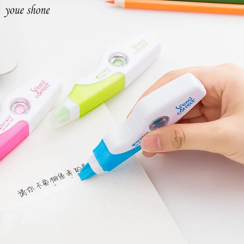 1Pcs Plastic Correction Tape 5M Long Strip Corrections Change With The