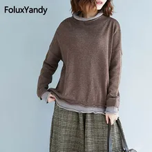 Autumn Casual Turtleneck Sweater Long Sleeve Women Plus Size Loose One Piece Knitted Sweater MMHH733 Autumn Casual Turtleneck Sweater Long Sleeve Women Plus Size Loose One Piece Knitted Sweater MMHH733