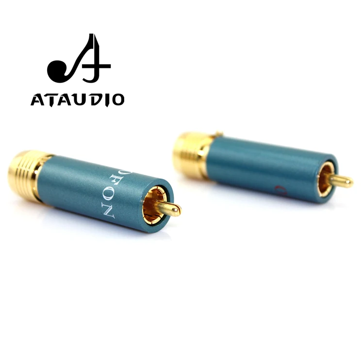 4 шт./лот ATAUDIO Позолоченные HIFI RCA штекер Hi-end Reference 8NX RCA разъемы