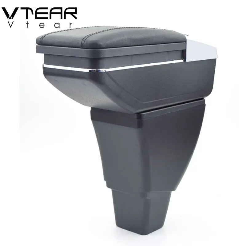 

Vtear For Great wall hover M4 car armrest accessories usb interface arm rest leather storage box center console ABS decoration