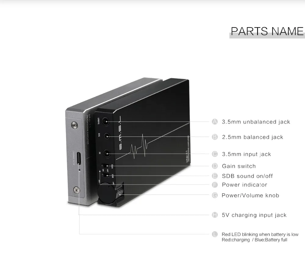 SMSL sAp-11 CNC мини HIFI портативный баланс усилитель для наушников TPA6120A2* 2 аудио усилитель