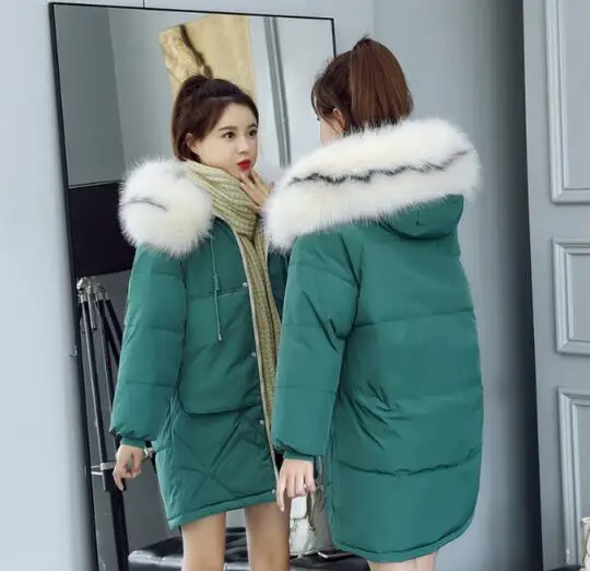 Осенне-зимняя куртка, женские парки, модное женское плотное стеганое зимнее пальто, женская верхняя одежда, парки, Женская куртка G140 - Цвет: Зеленый